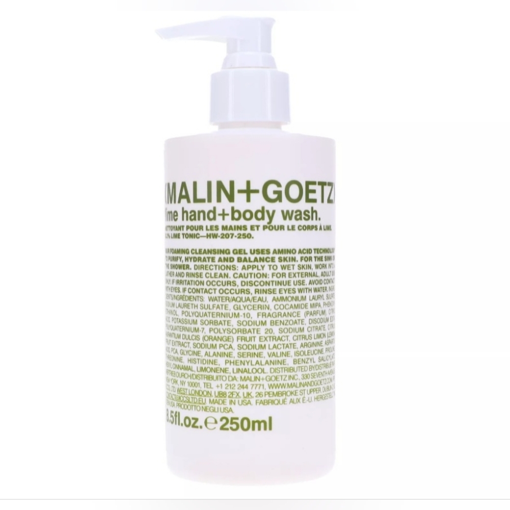MALIN+GOETZ LIME HAND+BODY WASH 8.5 OZ ~ NEW